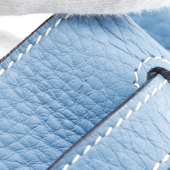 Hermes Hermes Birkin 30 Handbag Blue Jean Leather Handbag - Picture 10 of 16